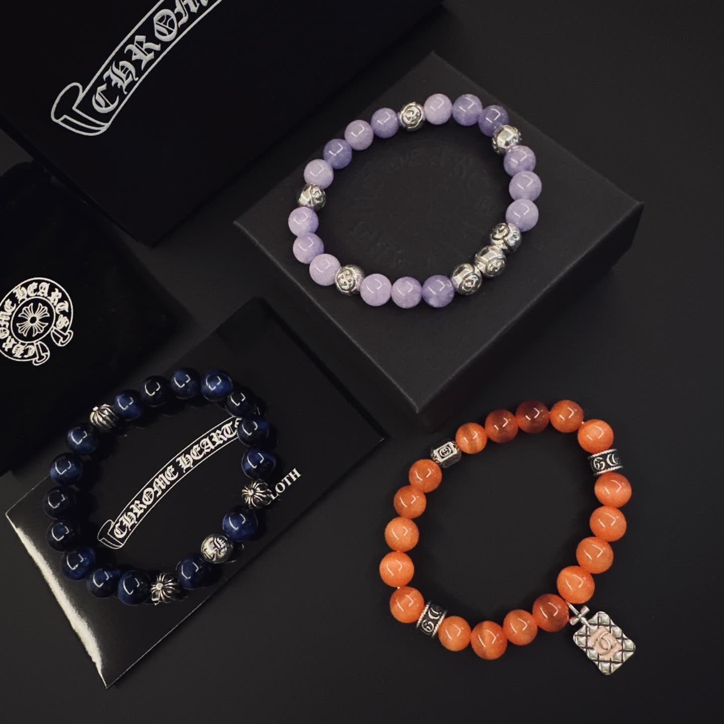 Chrome Hearts Beaded Bracelet Set